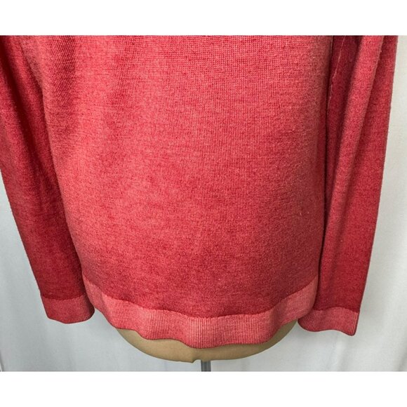Pendleton Womens Red V-Neck Sweater Small Long Sleeve Soft Knit Lightweight - Picture 7 of 10